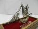 Sailboat Of Silver Wire Workmanship.  Silver925 Filigree Ship Other Antique Sterling Silver photo 5