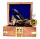 Vintage Antique Nautical Brass Monocular Binocular Telescope With Wooden Box Telescopes photo 3