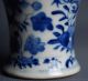 Antique Chinese Qing Dynasty Blue And White Dragon Vase W Floral Motives Ca 1890 Vases photo 3