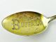 Antique Buffalo,  York Mechanics Sterling Silver Souvenir Spoon 5 & 3/4 