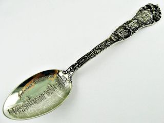 Antique Syracuse University,  York Watson Sterling Silver Souvenir Spoon 27gm photo