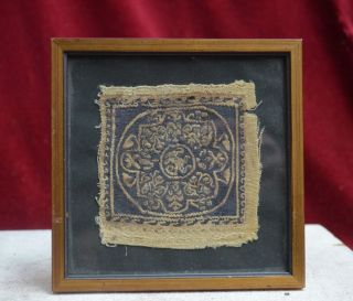 Authentic Egypht Coptic Textile With Flower Decor 6 - 8th photo