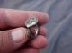Ancient Medieval Or Viking Silver Ring With Engraved Cross Roman photo 2