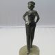 Art Deco Spelter Figure Sailor Lady Lorenzl Style On Alabaster Base Art Deco photo 2