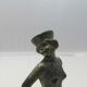 Art Deco Spelter Figure Sailor Lady Lorenzl Style On Alabaster Base Art Deco photo 7