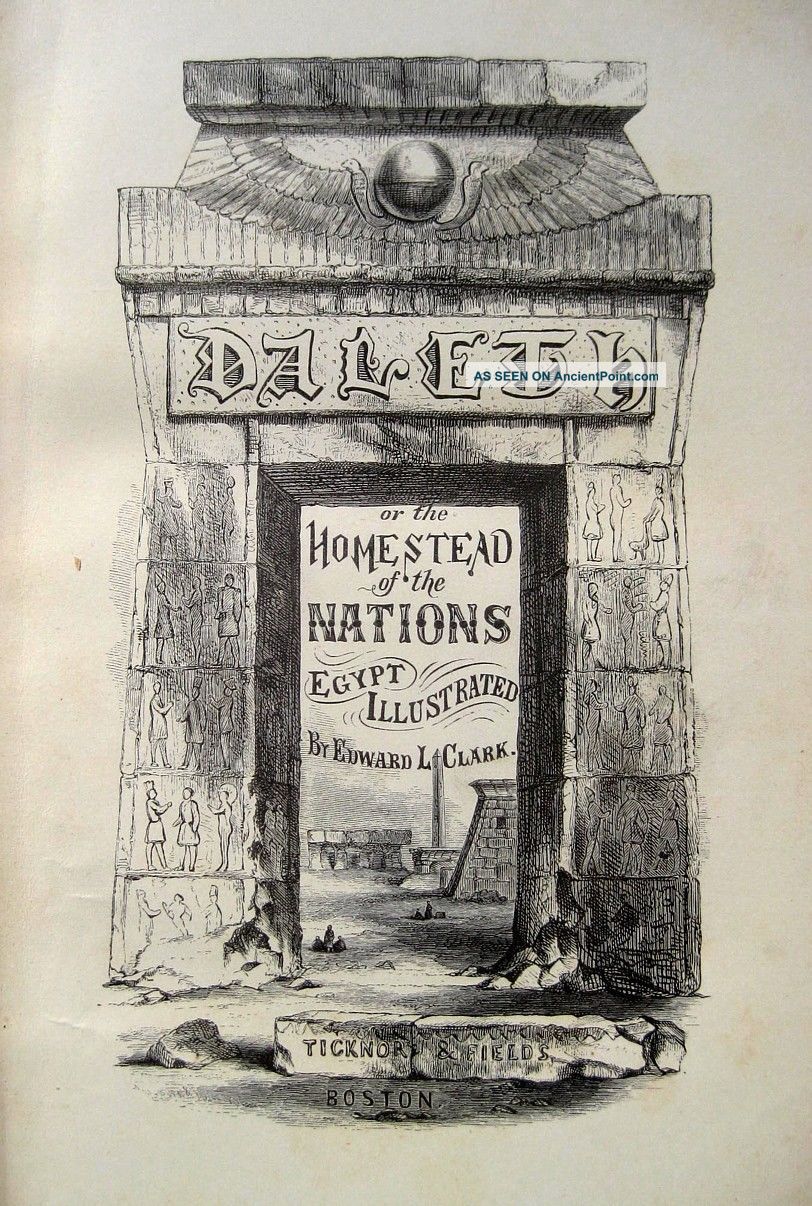 1864 Ancient Egypt Egyptian Egyptology Tombs Antiquities Nile Cairo Victorian Egyptian photo