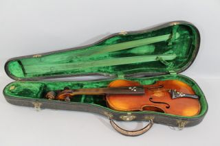 Antique Mop Inlaid 4/4 Figured Maple Violin, photo