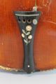 Antique Mop Inlaid 4/4 Figured Maple Violin, String photo 8