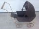 Antique 1919 Lloyd Loom Wicker Baby Doll Buggy Carriage Stroller W Canopy Baby Carriages & Buggies photo 9