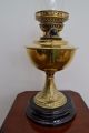 Vic/edwardian Brass Centre Draft Oil Lamp Lamps photo 1