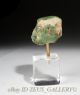 Egyptian Male Head Figure Ptah Pataikos Green Glazed Faience Ancient Amulet Egyptian photo 5