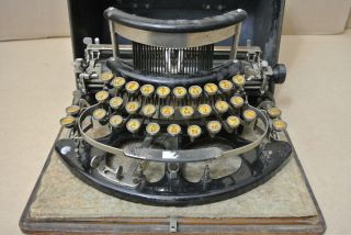 Antique Typewriter Imperial B 1915 W/ Metal Case Ecrire Escribir photo