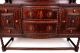 Antique Oak Sideboard Buffet Highborn Credenza Vintage Rustic Jacobean Carved Vi 1900-1950 photo 2