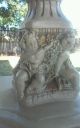 Vintage Plaster Cherub Side Table Plant Stand Marble Top Post-1950 photo 1