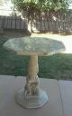 Vintage Plaster Cherub Side Table Plant Stand Marble Top Post-1950 photo 6