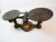 Vintage Fairbanks Cast Iron Scale Drop Weight Dual Round Plates Oz Lb Scale Scales photo 2