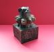 Antique Chinese Bronze Multi Headed Bear Seal 4 Text Panels And Base Seal C1900 Chinese photo 9