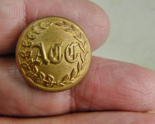 Civil War C.  1860 Acc Albany Citizen ' S Corps York State Button 21mm Y Scovill photo