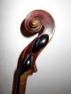 Interesting Early 1800s Old Vintage Antique 2 Pc Back Full Size Violin - Nr String photo 10