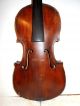Interesting Early 1800s Old Vintage Antique 2 Pc Back Full Size Violin - Nr String photo 1