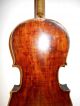 Interesting Early 1800s Old Vintage Antique 2 Pc Back Full Size Violin - Nr String photo 2