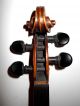 Interesting Early 1800s Old Vintage Antique 2 Pc Back Full Size Violin - Nr String photo 8