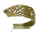 Lovely Authentic Tudor Period Bronze Wedding Ring - Open Work Bezel - A68 Roman photo 3