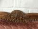 Vintage French Carved Wooden Pink Upholstered Double Bed In 1900-1950 photo 2