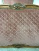 Vintage French Carved Wooden Pink Upholstered Double Bed In 1900-1950 photo 6