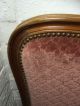 Vintage French Carved Wooden Pink Upholstered Double Bed In 1900-1950 photo 8