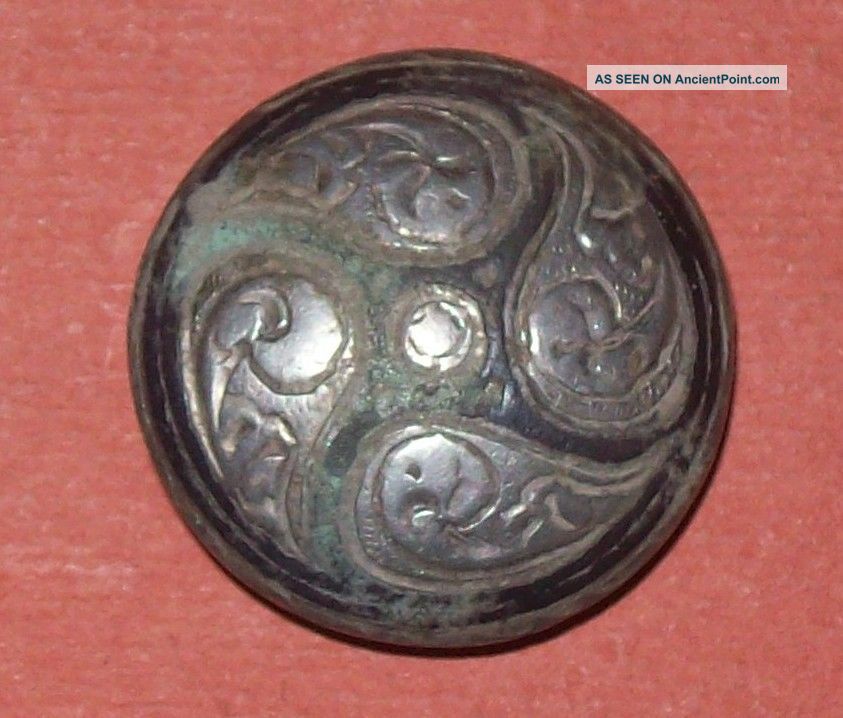 , Frankish Merovingian Silver Brooch,  Mount, European photo