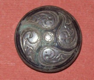 , Frankish Merovingian Silver Brooch,  Mount, photo