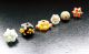 6 Ancient Phoenician Fused Glass Beads - Disk Sphere And Cube Shaped 500 - 300 Bc Roman photo 7