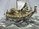 Silver960 The Japanese Treasure Ship.  130g/ 4.  59oz.  Takehiko ' S Work. Other Antique Sterling Silver photo 5