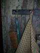 Primitive Early Look Peg Board,  Old Wood Tobacco Lath Soap Keep,  Towel & Brush Primitives photo 3