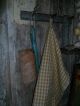 Primitive Early Look Peg Board,  Old Wood Tobacco Lath Soap Keep,  Towel & Brush Primitives photo 6