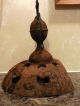 Antique Cast Iron Parlor Stove Swing Top Arrow Finial Late 1800 ' S Steampunk Lamp Stoves photo 4