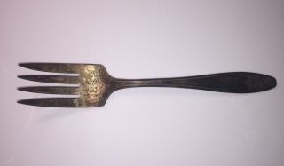 Lady Doris Silver Plate,  Large Serving Fork,  Princess Pattern From 1929 photo