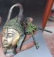 Buddhism Bronze Shakyamuni Sakyamuni Buddha Head Statue Lock - Up Key Mk Locks & Keys photo 2