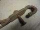 Vintage Hand Forged Decorative Sled Or Wagon Hook W/ Chain Maine Barn Find ' Y ' Hooks & Brackets photo 4