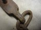 Vintage Hand Forged Decorative Sled Or Wagon Hook W/ Chain Maine Barn Find ' Y ' Hooks & Brackets photo 6