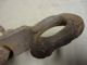 Vintage Hand Forged Decorative Sled Or Wagon Hook W/ Chain Maine Barn Find ' Y ' Hooks & Brackets photo 8