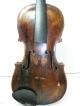 Antique Repaired In 1915 Full Size 4/4 Scale Stainer Copy Violin W/ Bow & Case String photo 2