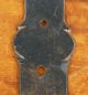 Antique 18th C Pa German Hand Wrought Iron Decorated Blanket Chest Strap Hinges Other Antique Hardware photo 6