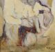 Antique Authentic Pedro Figari Oil Painting,  South American Mother & Child Nr Latin American photo 4
