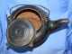 Cast Iron Primitive Anitque Hearth Cooking Tea Kettle Pot W/sliding Cover 7 Hearth Ware photo 4