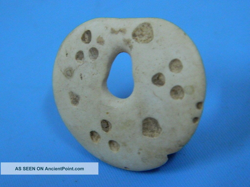Ancient Shell/bone Bead Or Pendant Bactrian 300 Bc Bd15062 Roman photo