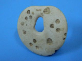 Ancient Shell/bone Bead Or Pendant Bactrian 300 Bc Bd15062 photo