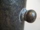 Antique / Vintage Bronze / Brass Mortar & Pestle With Lion Shields 3 1/8 