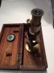 Antique Brass Microscope 6 1/8 